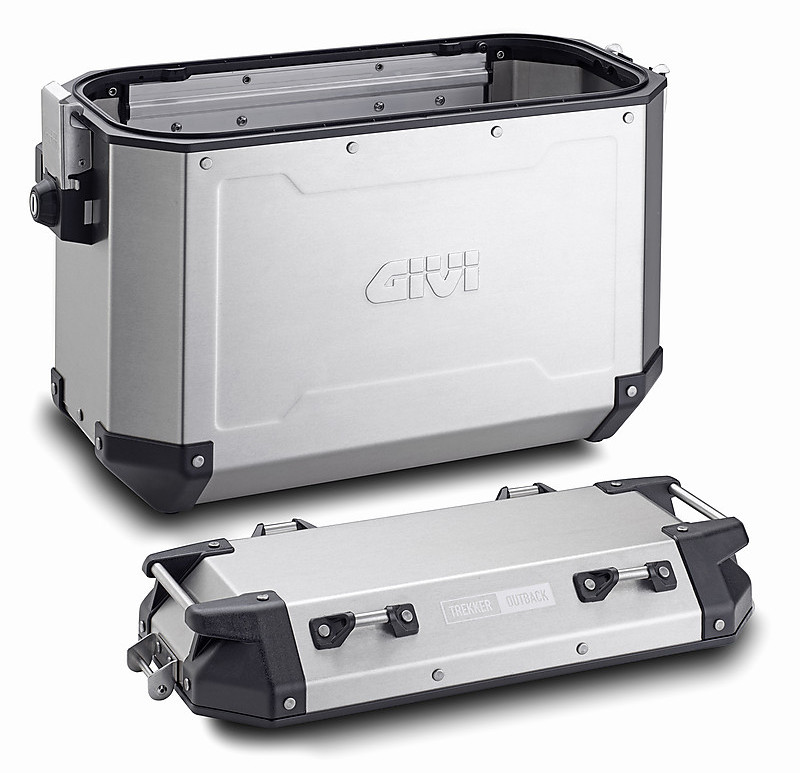 GIVI OBKN37 Trekker Outback valise Aluminium (droite) - Top case et valise  moto