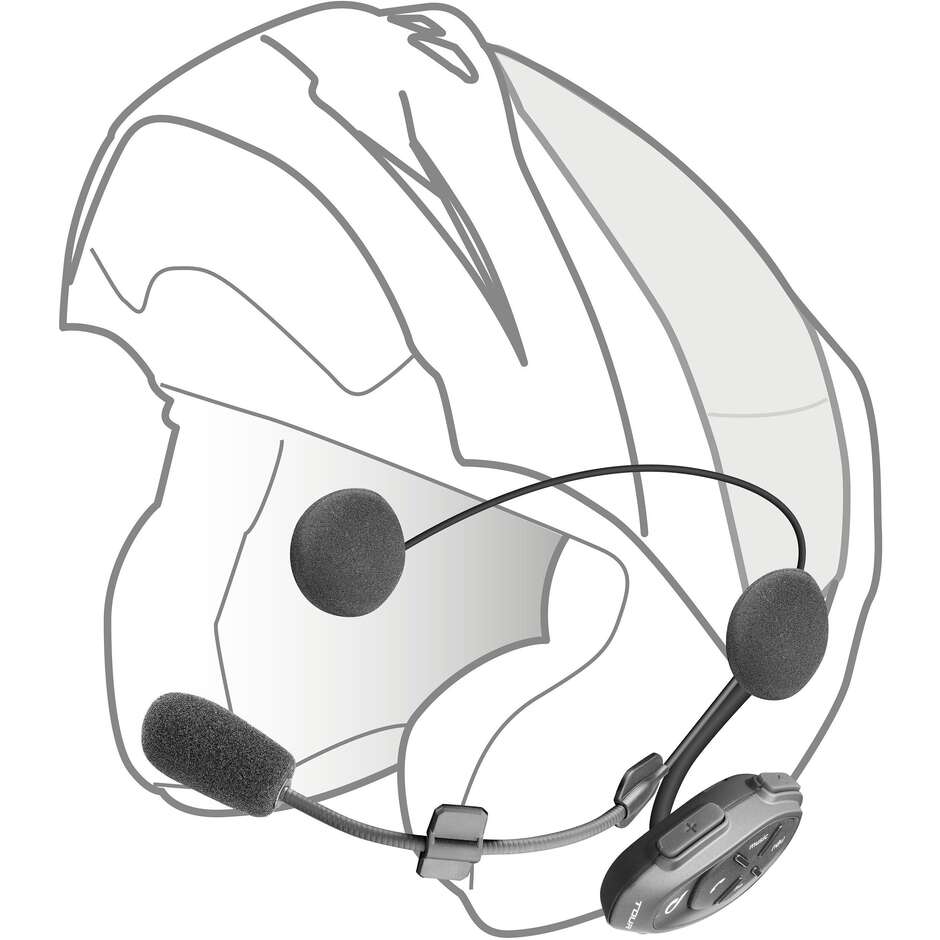 Paire d'Interphones Moto Double Celllular Line TOUR HD - Haut-parleurs HD 40 mm