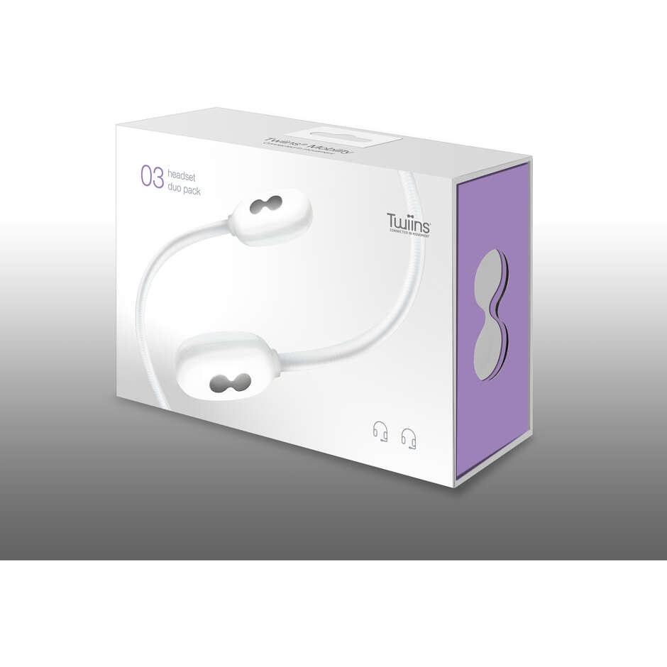 Paire d'interphones moto TWINS Mobility 03 Headset Duo