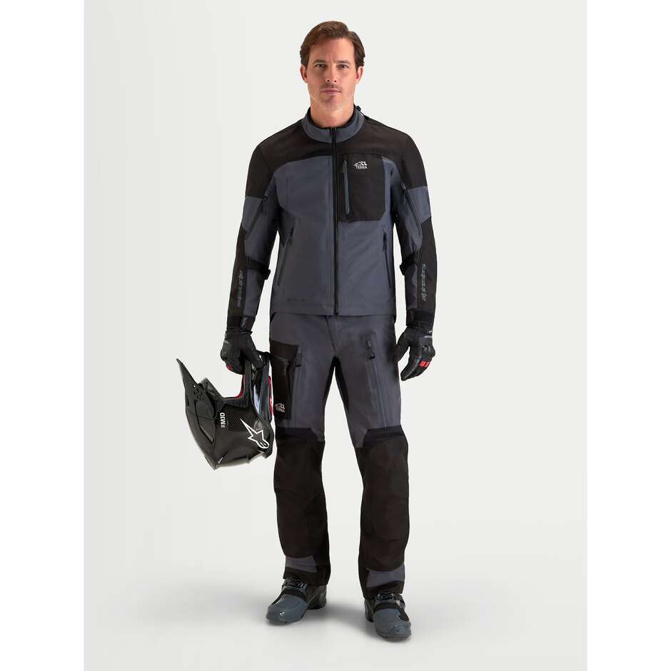 Pantalon Alpinestars ARENIS GORE-TEX pour moto d'aventure, noir et gris foncé