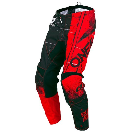 Pantalon Cross Enduro Moto Oneal Element Pant Shred Red