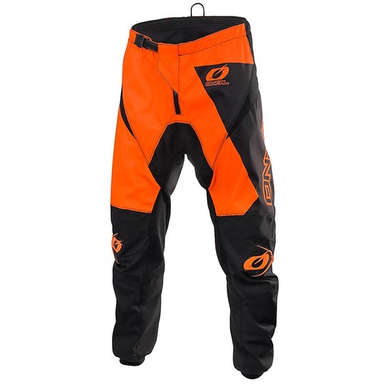 Pantalon Cross Enduro Moto Oneal Matrix Ridewear Noir Orange