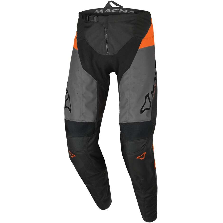 Pantalon cross Macna Backyard-1 noir gris orange