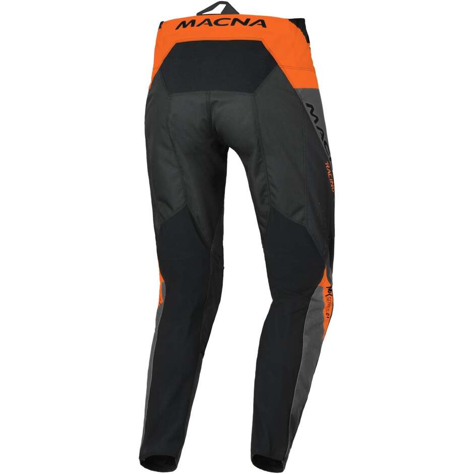 Pantalon cross Macna Backyard-1 noir gris orange