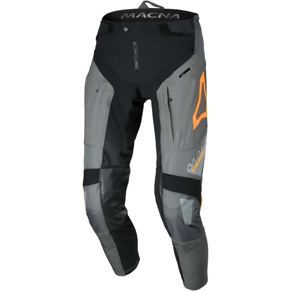 Pantalon cross Macna Chameleon-1 noir gris orange