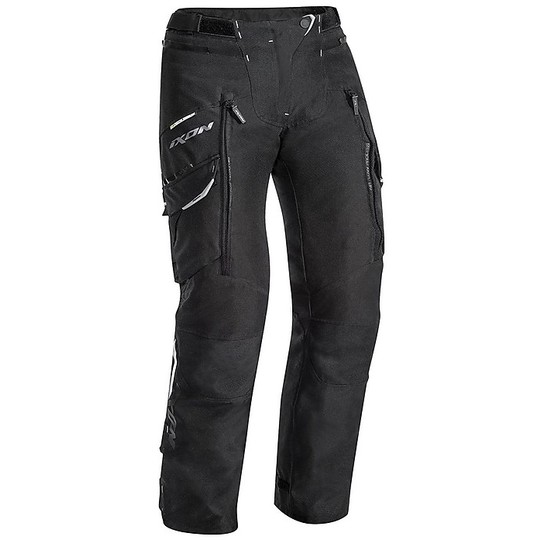 Pantalon de moto 2 en 1 pour femmes en tissu Ixon SICILY Lady C-Sizing Noir (taille conforme)