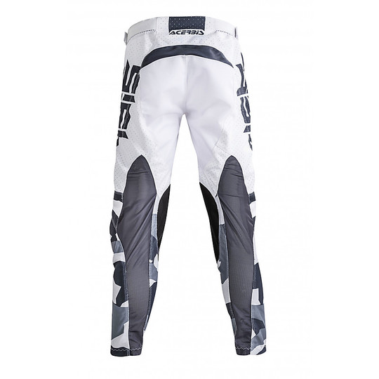 Pantalon de Moto Acerbis Vented Helios Cross Enduro Gris Blanc