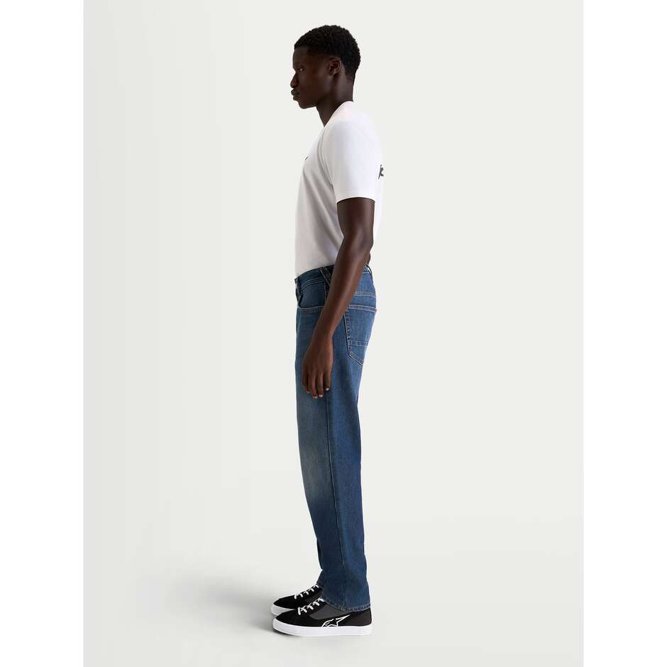 Pantalon de moto Alpinestars FLEX-AST 8 en denim bleu moyen