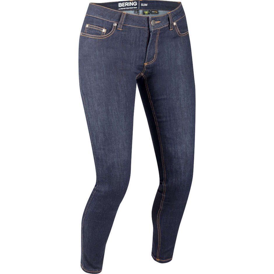 Pantalon de moto Bering LADY TRUST Slim Bleu pour femme