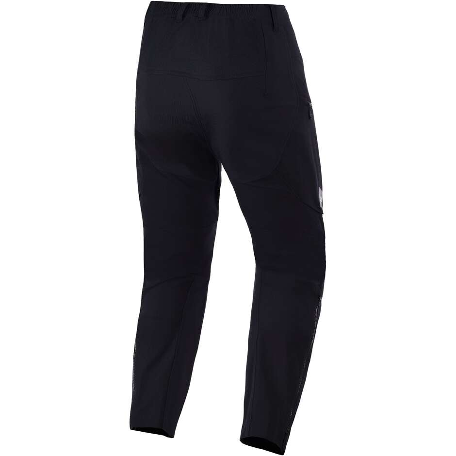 Pantalon de moto court Alpinestars EXPLORE AST noir - Coupe raccourcie
