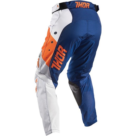 Pantalon de Moto Cross Thor Pulse Aktiv Enduro orange Marine Bleu