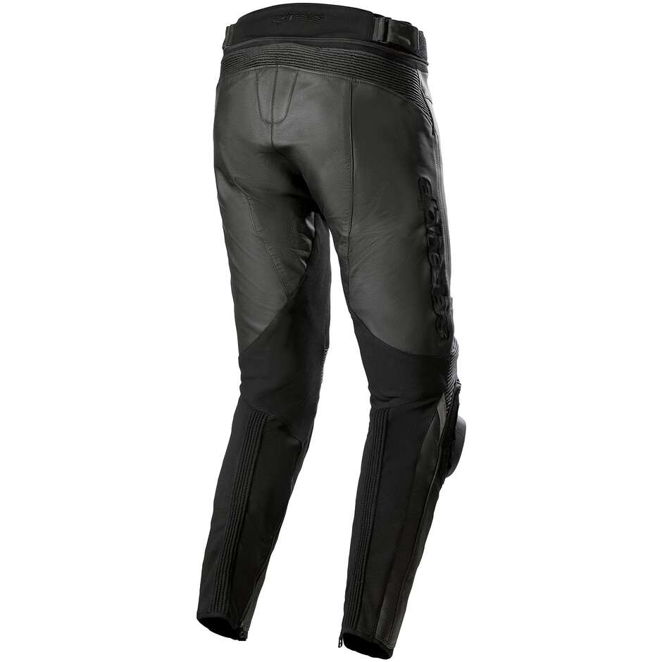 Pantalon de moto en cuir Alpinestars MISSILE V3 Noir Noir