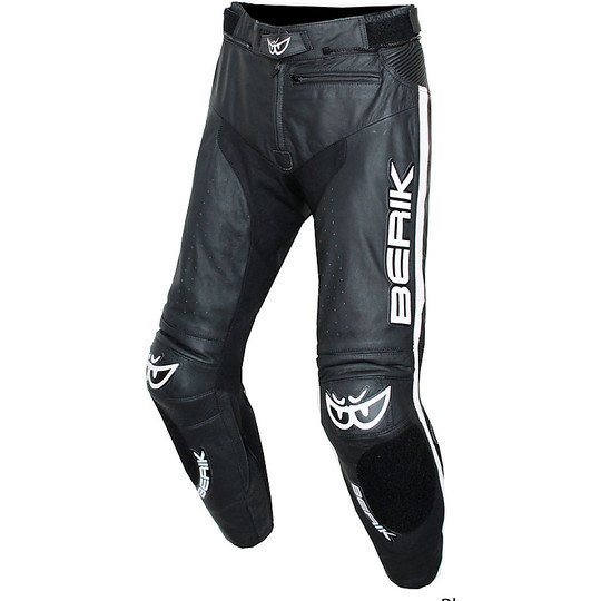 Pantalon de moto en cuir Berik 2.0 LP-181325 tout noir