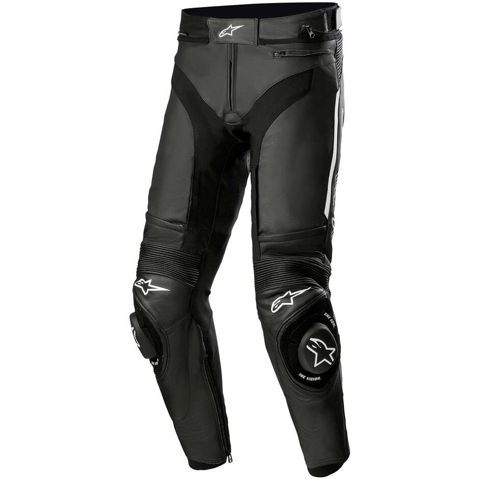 Pantalon de moto en cuir noir Alpinestars MISSILE V3