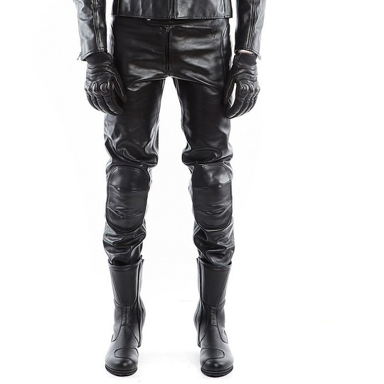 Pantalon de moto en cuir noir Dainese 72 PIEGA 72 personnalisé