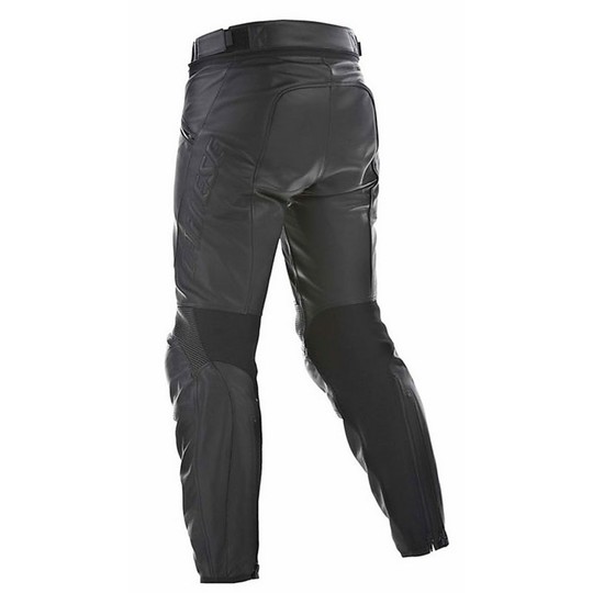 Pantalon de moto en cuir noir Dainese Pony C2