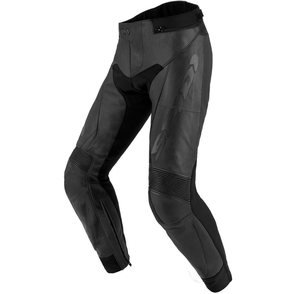 Pantalon de moto en cuir noir Spidi TEKER 2