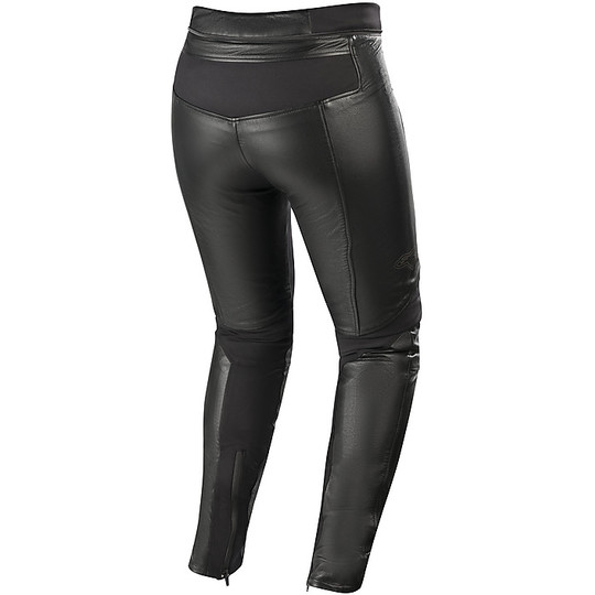 Pantalon de moto en cuir personnalisé Alpinestars Stella VIKA v2 pour femmes  Noir Vente en Ligne 