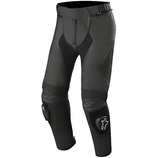 Pantalon de moto en cuir stretch Alpinestars MISSILE v2 Noir