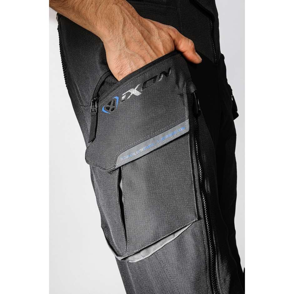 Pantalon de moto en tissu 3 en 1 Ixon RAGNAR PT. Noir anthracite
