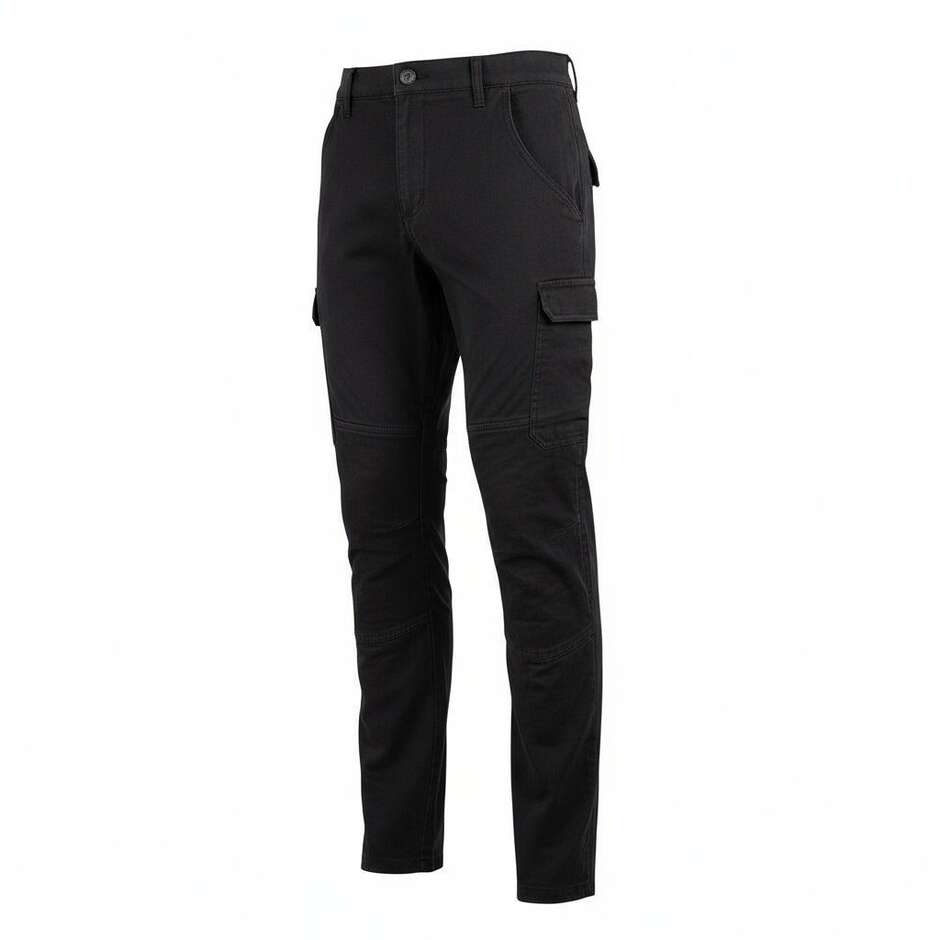 Pantalon de moto en tissu cargo Hevik Neptune pour homme noir