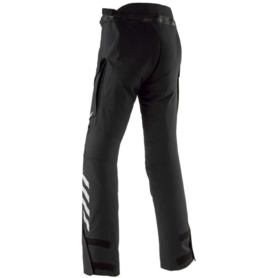 Pantalon de moto en tissu Clover SCOUT-4 WP LADY pour femme, noir