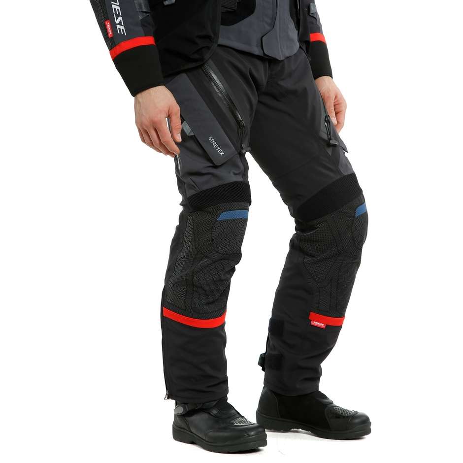 Pantalon de moto en tissu Gore-Tex bleu ébène Dainese ANTARTICA GORE-TEX