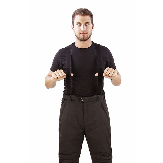 Pantalon de moto en tissu imperméable OJ Revolution noir