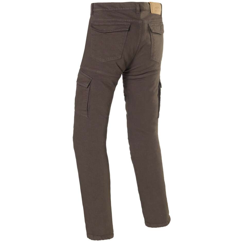 Pantalon de moto en tissu marron Clover CARGO PRO