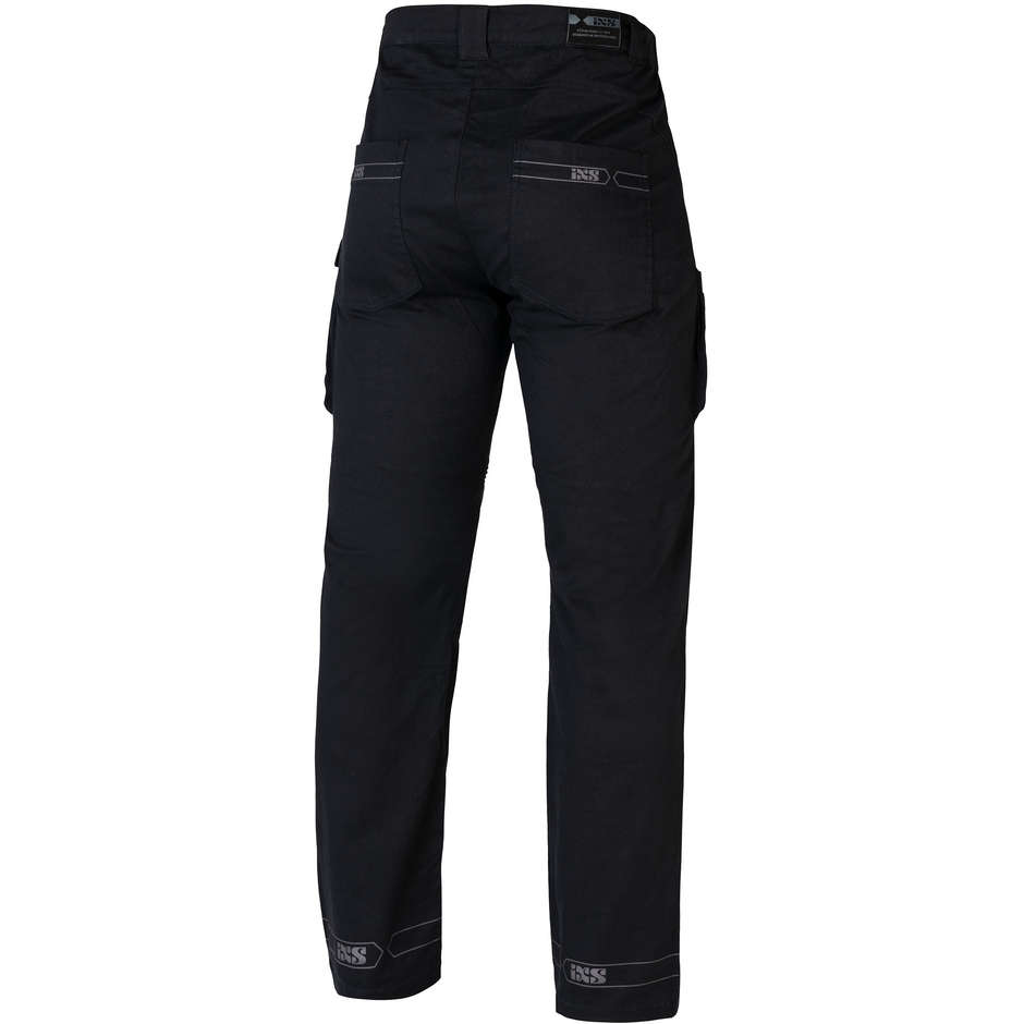 Pantalon de moto en tissu noir Ixs TEAM 2.0