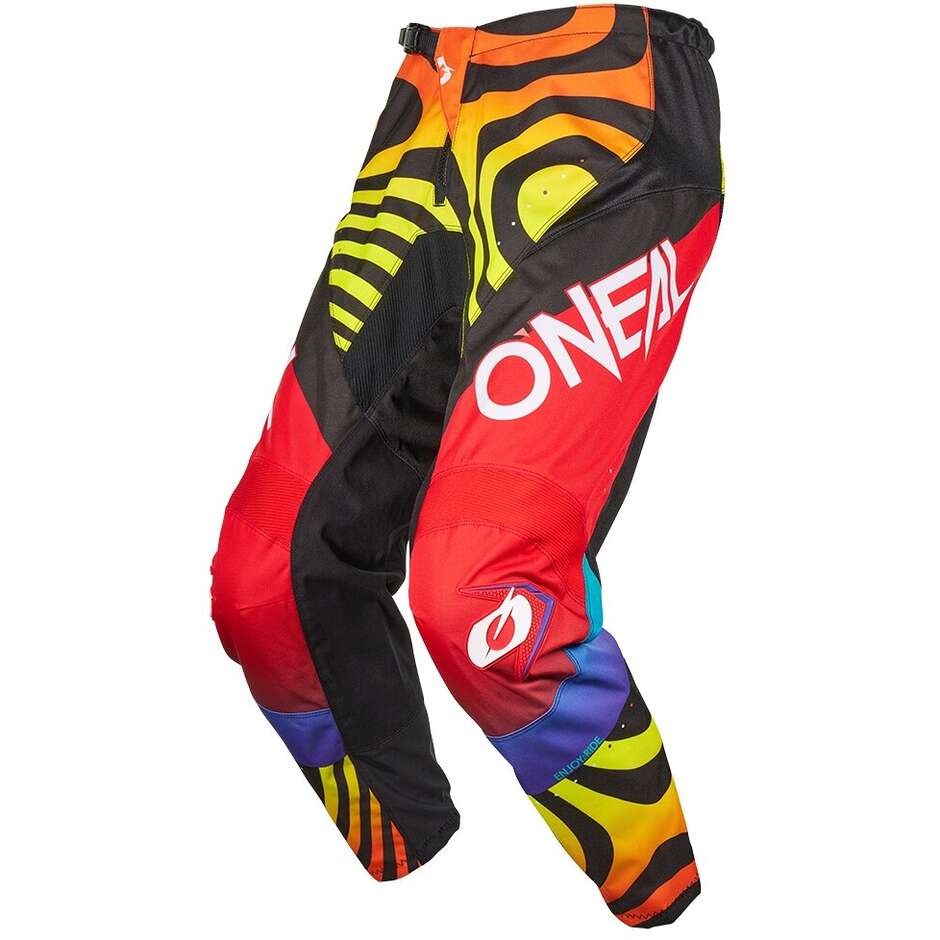 Pantalon de moto enduro cross Oneal ELEMENT NOVA pour enfants, rouge