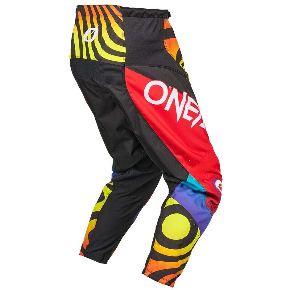 Pantalon de moto enduro cross Oneal ELEMENT NOVA pour enfants, rouge