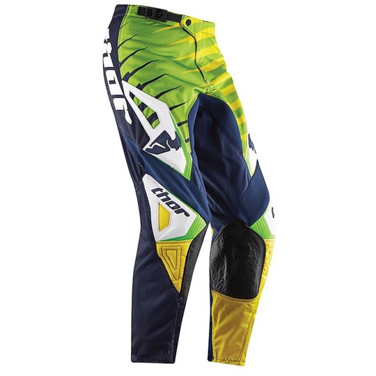 Pantalon de moto enduro Thor Phase Vented Lift 2015 Lime Cross Enduro