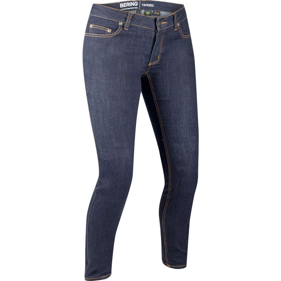 Pantalon de moto fuselé Bering LADY TRUST bleu pour femme