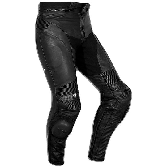 Pantalon de moto personnalisé en cuir véritable A-pro Mixer Black