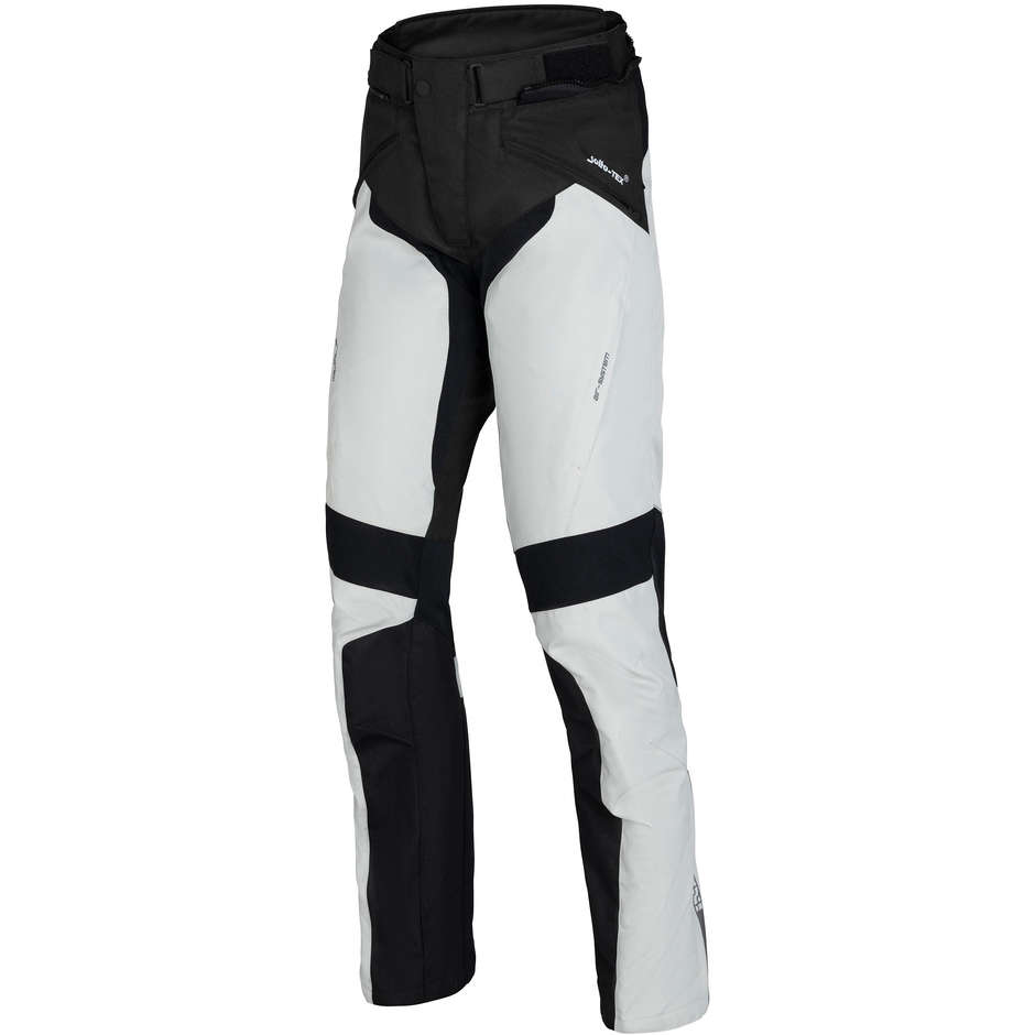 Pantalon De Moto Raccourci En Tissu Ixs TROMSO ST 2.0 Noir Gris Clair