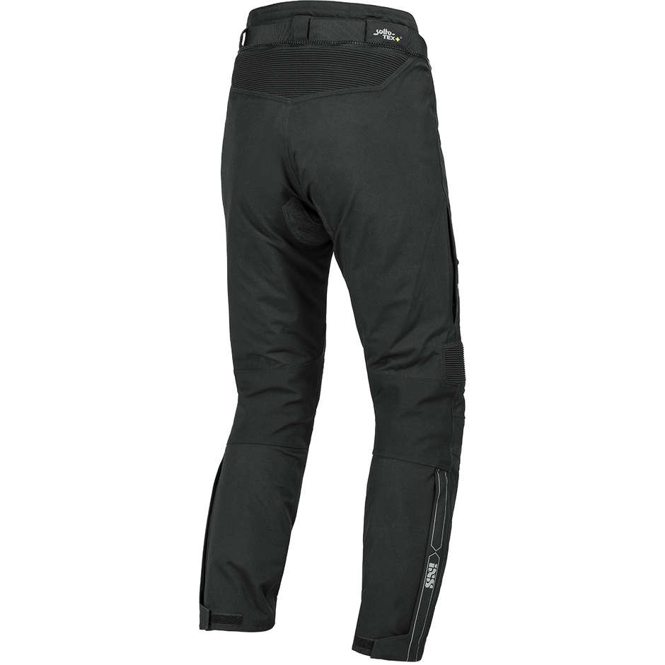Pantalon de moto raccourci Ixs en tissu laminé noir ST-PLUS