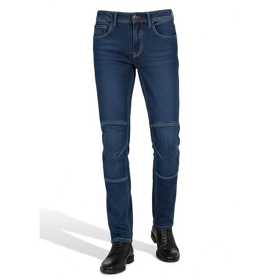 Pantalon de moto technique bleu Hevik Tucson CE