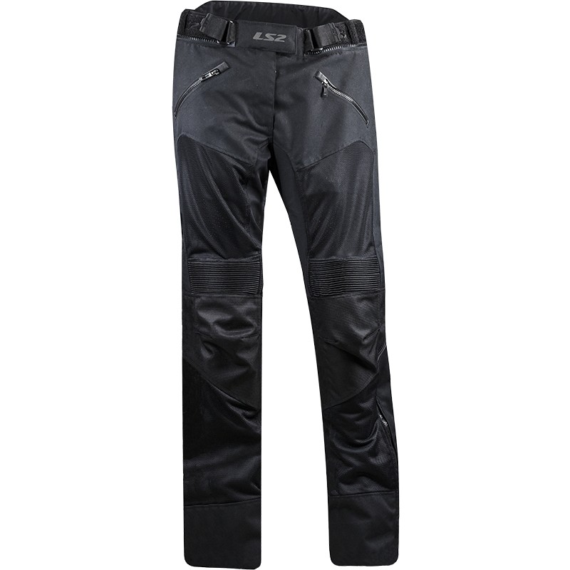 Pantalon de moto technique d'été LS2 Vento Lady certifié noir