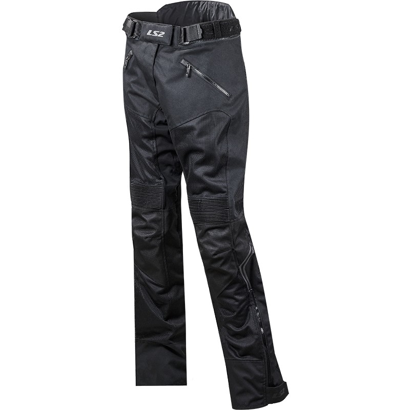 Pantalon de moto technique d'été LS2 Vento Lady certifié noir