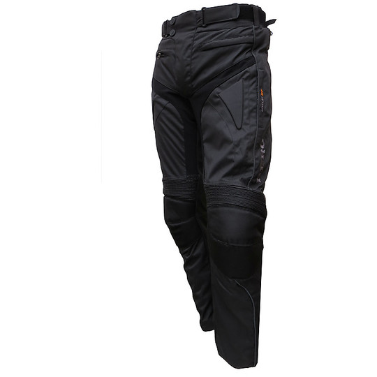 Pantalon de moto technique en tissu imperméable gris noir Hero 918