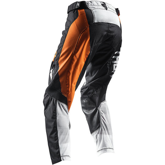 Pantalon de Moto Thor Pulse Taper 2017 Cross Enduro Blanc Orange