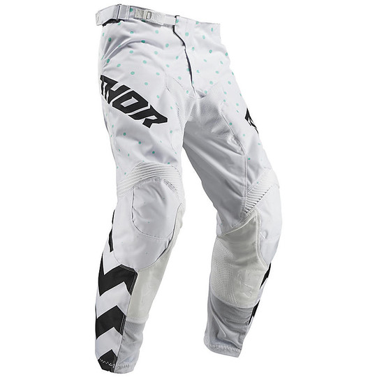 Pantalon de Moto Thor Youth PULSE STUNNER Cross Enduro Noir Blanc