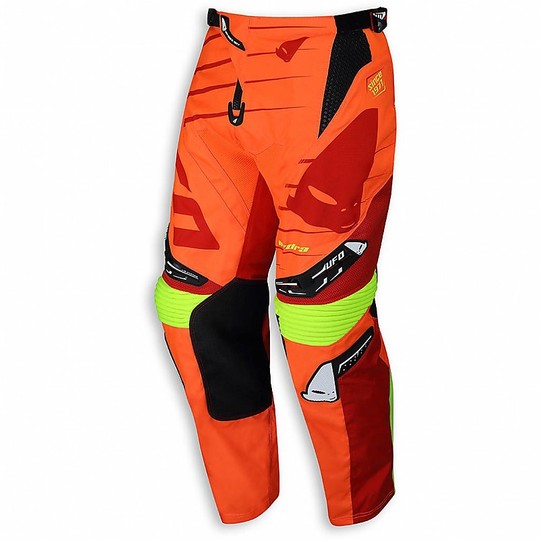 Pantalon de moto Ufo Cross Enduro modèle Hydra Orange Neon