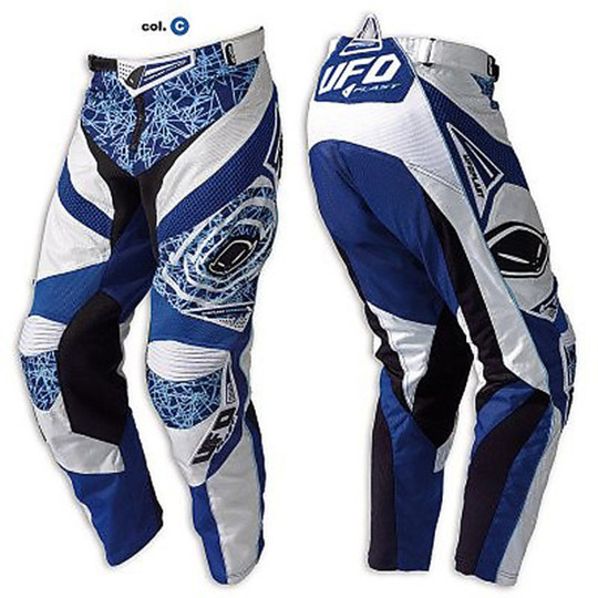 Pantalon de moto UFO Cross Enduro Modèle MX22 Couleur Bleu Yamaha