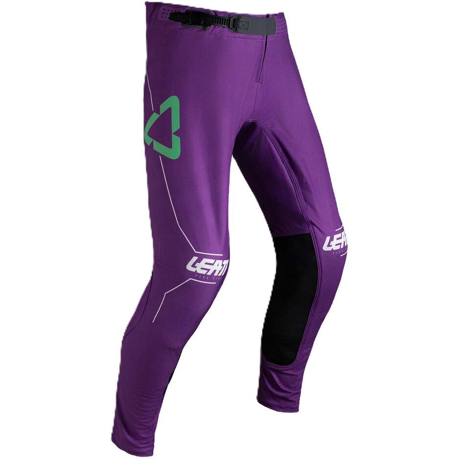Pantalon de moto violet IKS Leatt 5.5