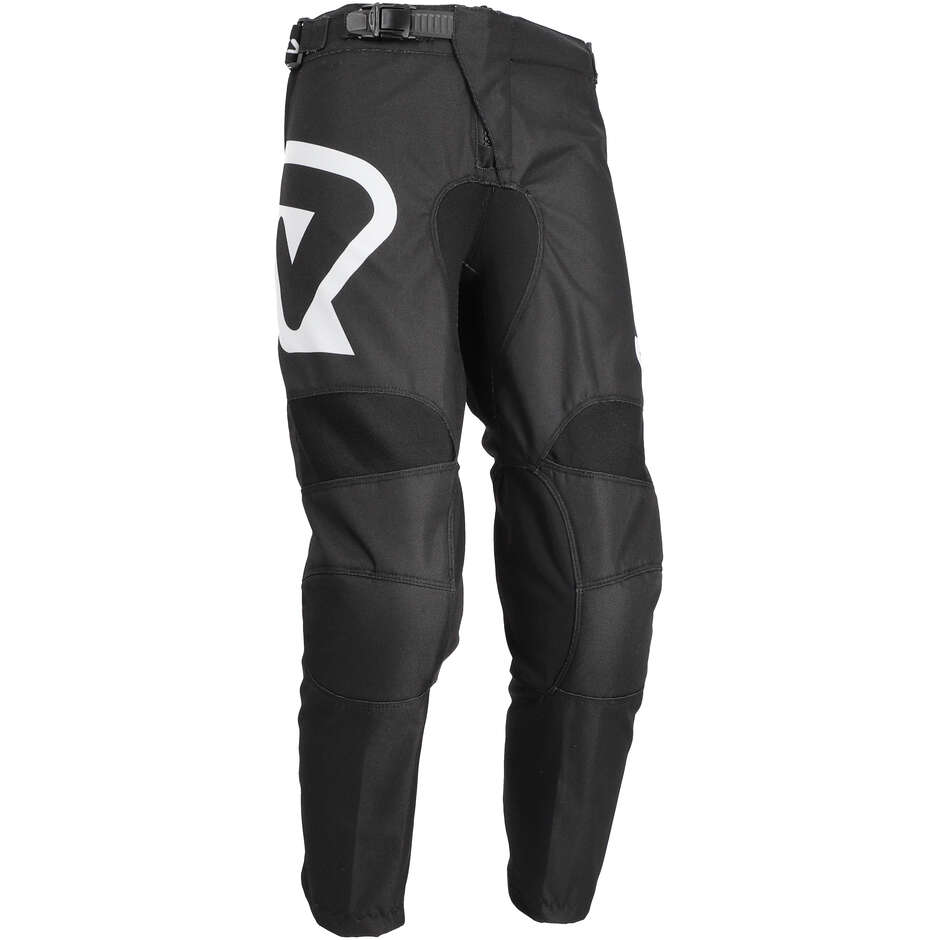 Pantalon de motocross Acerbis MX LINEAR KID pour enfant, noir et blanc