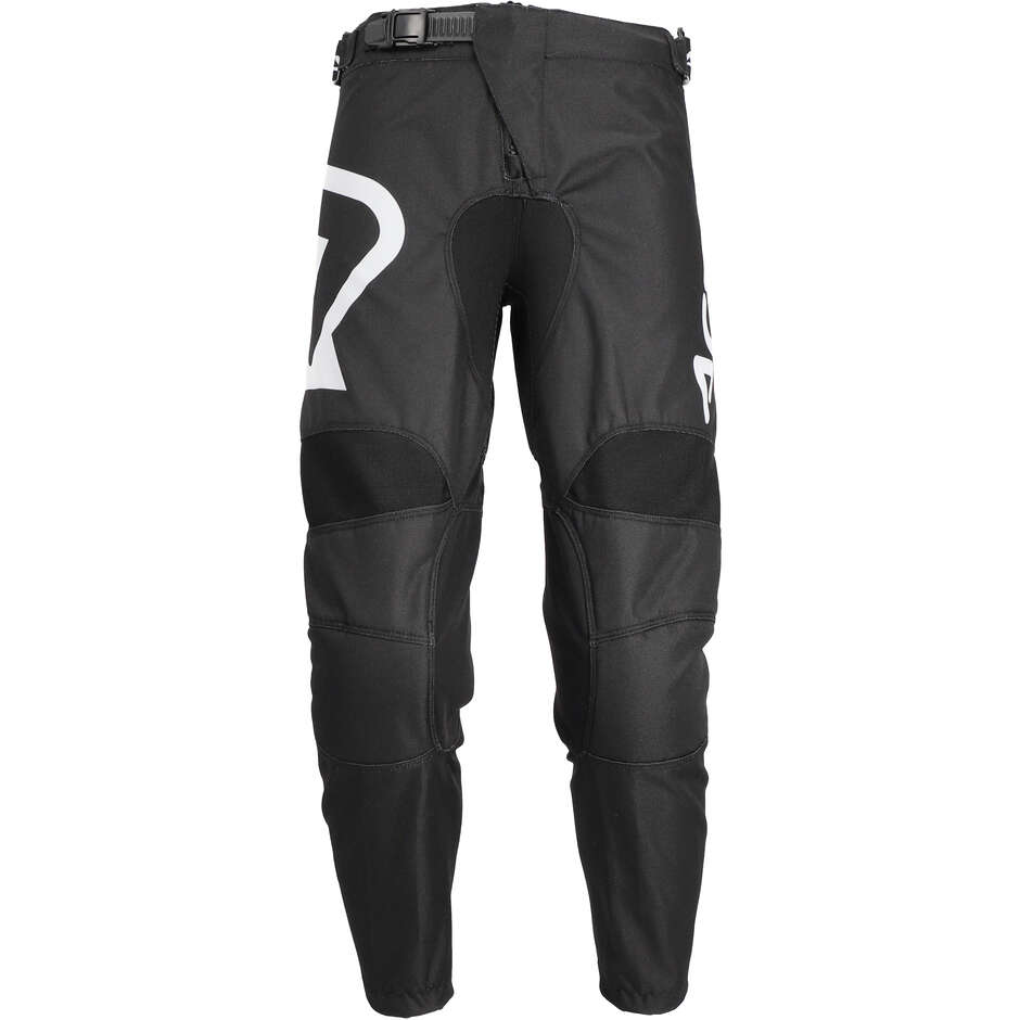Pantalon de motocross Acerbis MX LINEAR KID pour enfant, noir et blanc