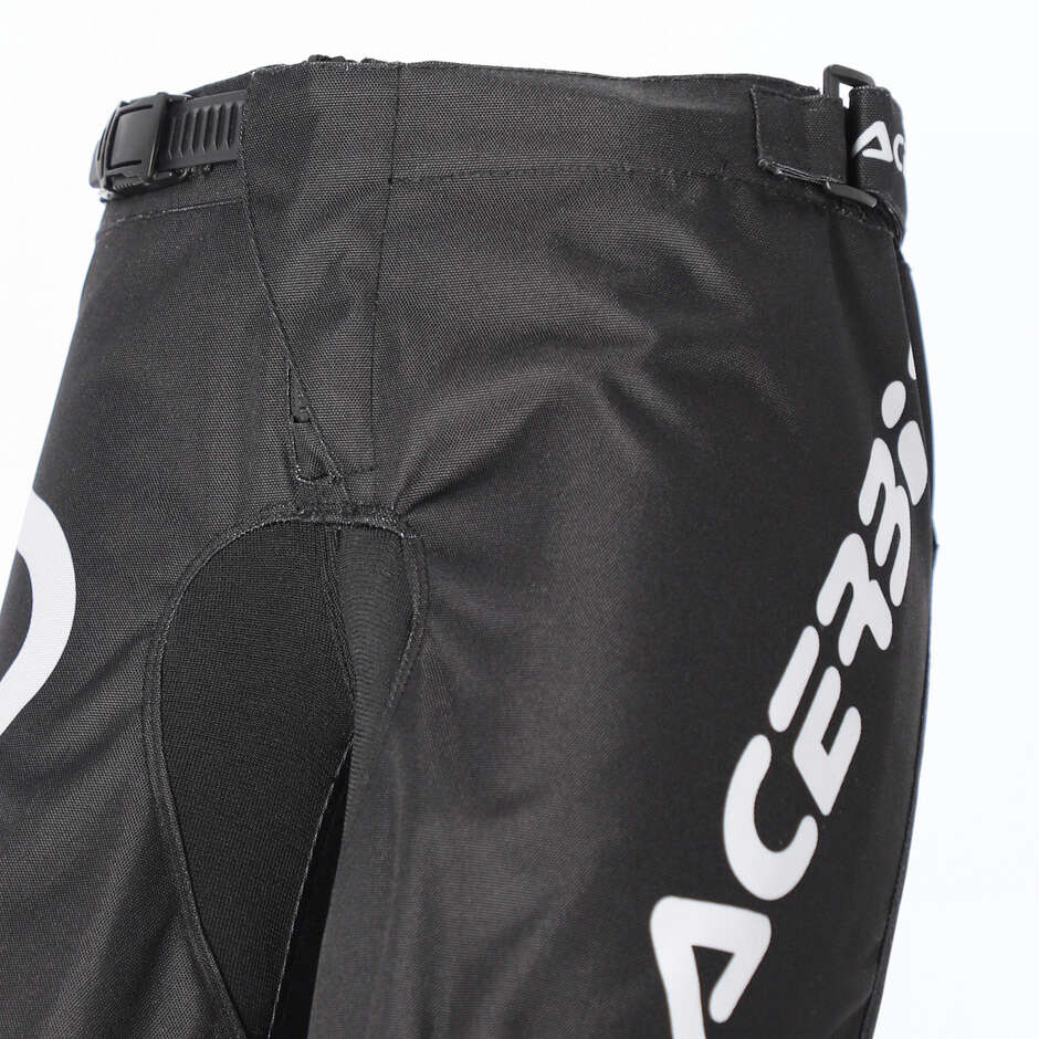 Pantalon de motocross Acerbis MX LINEAR KID pour enfant, noir et blanc