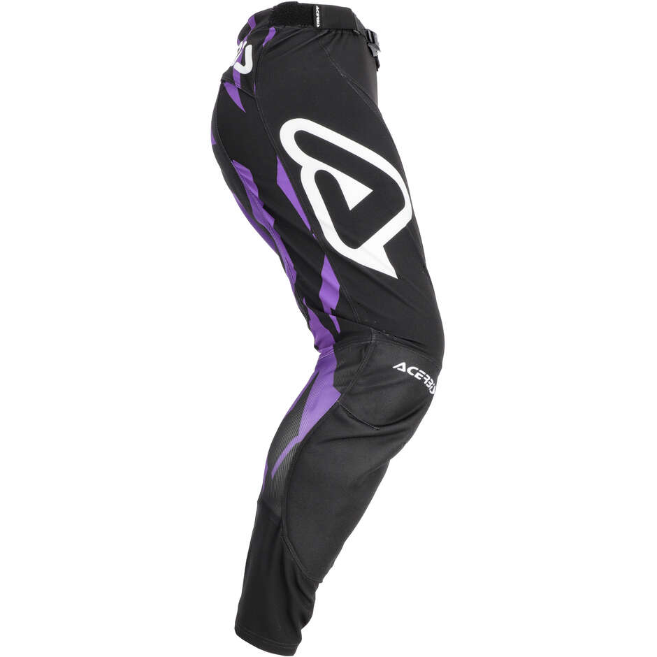 Pantalon de motocross Acerbis MX TRACK 2.0 violet et blanc